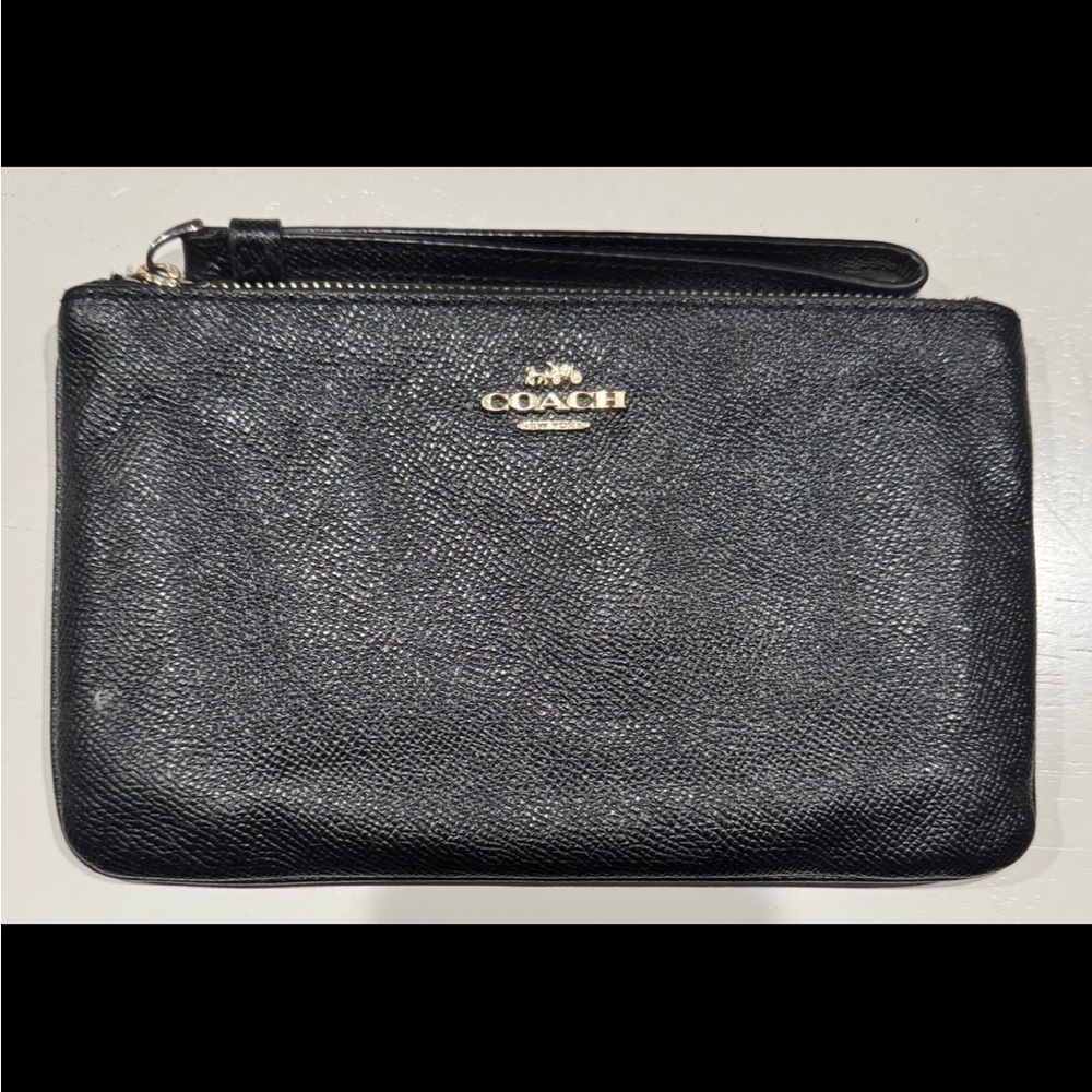 Coach Black Wristlet